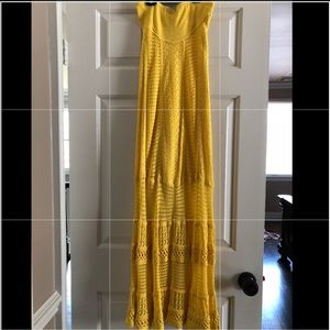 Catherine Malandrino Yellow Strapless Dress in P